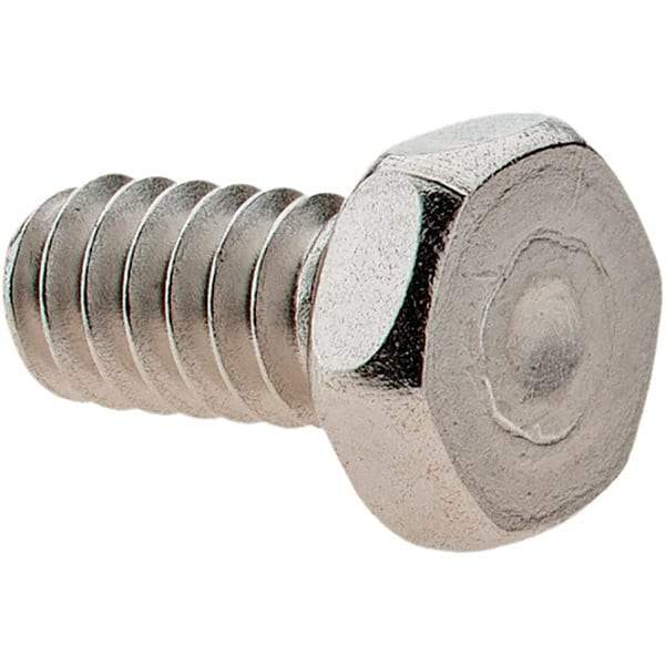 Value Collection - #10-24 UNC, 3/8" Length Under Head Hex Drive Machine Screw - Hex Head, Grade 18-8 Stainless Steel, Uncoated, Without Washer - USA Tool & Supply