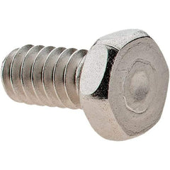 Value Collection - #10-24 UNC, 3/8" Length Under Head Hex Drive Machine Screw - Hex Head, Grade 18-8 Stainless Steel, Uncoated, Without Washer - USA Tool & Supply