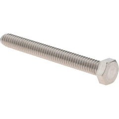 Value Collection - #8-32 UNC, 1-1/2" Length Under Head Hex Drive Machine Screw - Hex Head, Grade 18-8 Stainless Steel, Uncoated, Without Washer - USA Tool & Supply