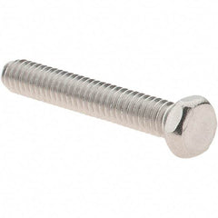 Value Collection - #8-32 UNC, 1" Length Under Head Hex Drive Machine Screw - Hex Head, Grade 18-8 Stainless Steel, Uncoated, Without Washer - USA Tool & Supply