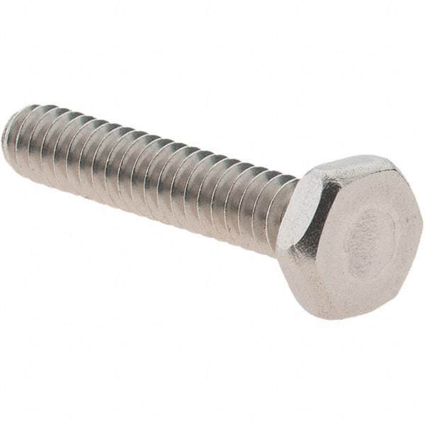 Value Collection - #6-32 UNC, 3/4" Length Under Head Hex Drive Machine Screw - Hex Head, Grade 18-8 Stainless Steel, Uncoated, Without Washer - USA Tool & Supply