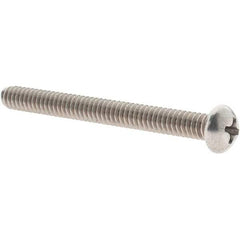 Value Collection - #10-24 UNC, 2" Length Under Head Phillips Drive Machine Screw - Round Head, Grade 18-8 Stainless Steel, Uncoated, Without Washer - USA Tool & Supply