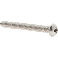 Value Collection - #10-24 UNC, 1-3/4" Length Under Head Phillips Drive Machine Screw - Round Head, Grade 18-8 Stainless Steel, Uncoated, Without Washer - USA Tool & Supply