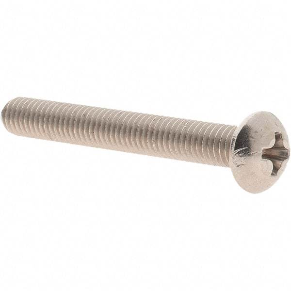 Value Collection - #10-32 UNF, 1-1/2" Length Under Head Phillips Drive Machine Screw - Round Head, Grade 18-8 Stainless Steel, Uncoated, Without Washer - USA Tool & Supply