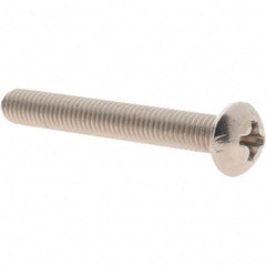 Value Collection - #10-32 UNF, 1-1/2" Length Under Head Phillips Drive Machine Screw - Round Head, Grade 18-8 Stainless Steel, Uncoated, Without Washer - USA Tool & Supply