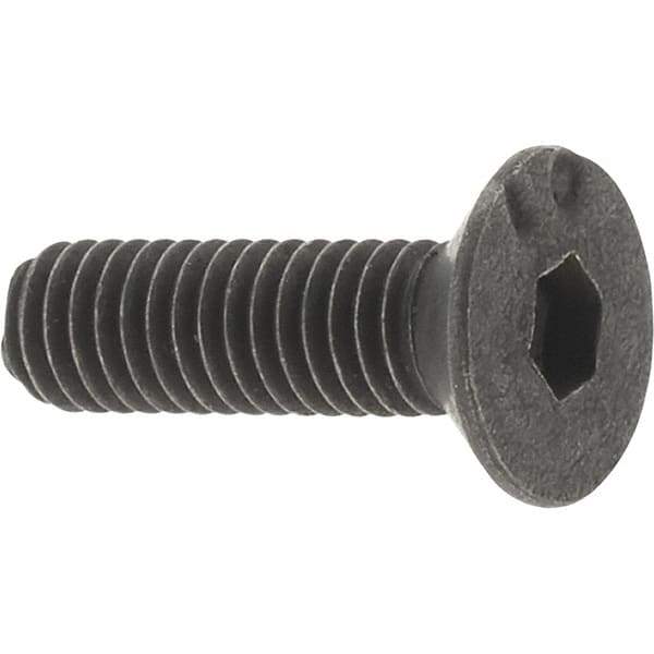 Value Collection - M3x0.50 Metric Coarse Hex Socket Drive, 90° Flat Screw - Grade 12.9 Alloy Steel, Black Oxide Finish, Fully Threaded, 10mm OAL - USA Tool & Supply