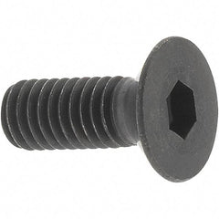 Value Collection - M3x0.50 Metric Coarse Hex Socket Drive, 90° Flat Screw - Grade 12.9 Alloy Steel, Black Oxide Finish, Fully Threaded, 8mm OAL - USA Tool & Supply