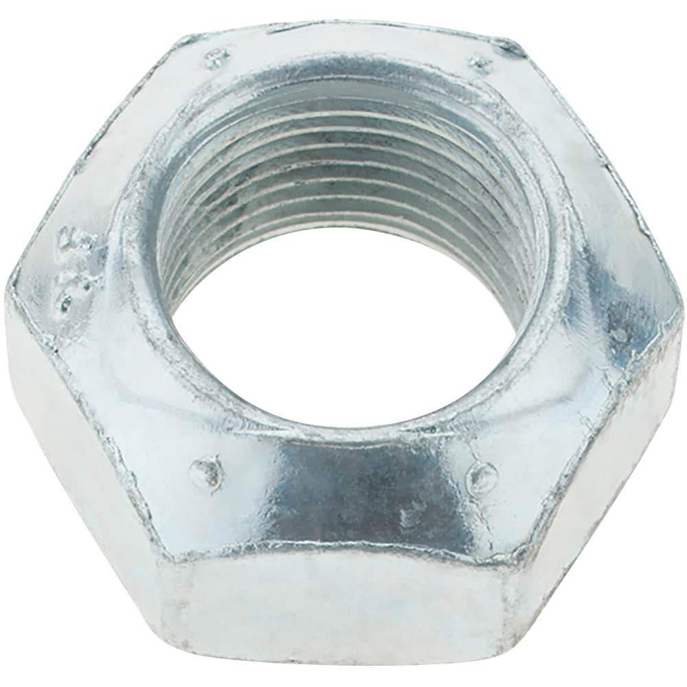 Value Collection - 3/4-16 UNF Grade C Hex Lock Nut with Distorted Thread - Zinc-Plated with Wax Finish - USA Tool & Supply