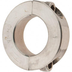 Value Collection - 1" Bore, Stainless Steel, Two Piece Shaft Collar - 1-3/4" Outside Diam, 1/2" Wide - USA Tool & Supply