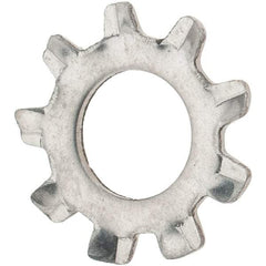 Value Collection - #12 Screw, 0.231" ID, Stainless Steel External Tooth Lock Washer - 0.475" OD, Grade 410 - USA Tool & Supply