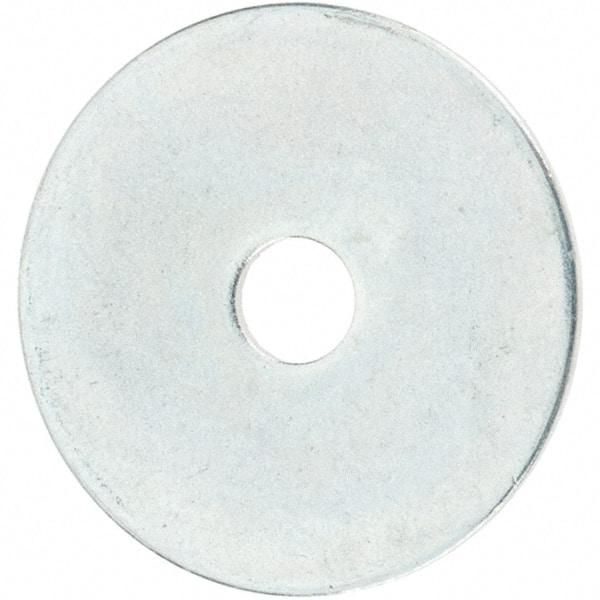 Value Collection - Steel Fender Flat Washer - 5/32" ID x 3/4" OD, 0.0312" Thick, Zinc-Plated Finish - USA Tool & Supply