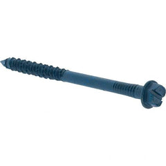 Value Collection - 1/4" Diam, 3-1/4" Length Under Head, Hex Drive, Concrete Screw & Masonry Fastener - Steel, Includes Drill Bit - USA Tool & Supply