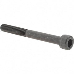 Value Collection - M6x1.00 Metric Coarse Hex Socket Drive, Socket Cap Screw - Grade 12.9 Alloy Steel, Black Oxide Finish, Partially Threaded, 55mm Length Under Head - USA Tool & Supply
