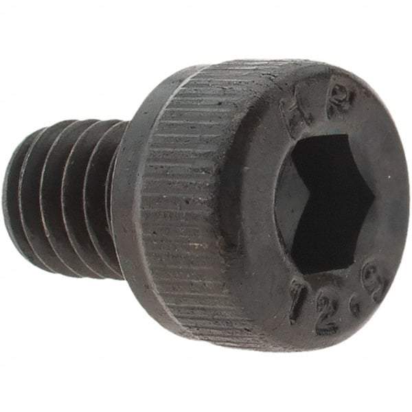 Value Collection - M4x0.70 Metric Coarse Hex Socket Drive, Socket Cap Screw - Grade 12.9 Alloy Steel, Black Oxide Finish, Fully Threaded, 5mm Length Under Head - USA Tool & Supply