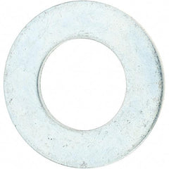Value Collection - 1-1/2" Screw, Grade 8 Steel SAE Flat Washer - 1-5/8" ID x 3" OD, 3/16" Thick, Zinc-Plated Finish - USA Tool & Supply