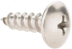Value Collection - #10 Truss Head Phillips Sheet Metal Screw - Stainless Steel, 5/8" Length Under Head, Grade 18-8 - USA Tool & Supply