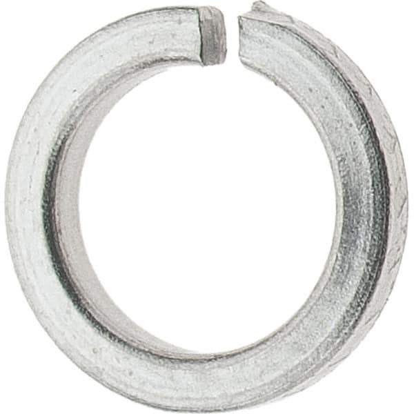 Value Collection - #6, 0.03" Thick High Collar Split Lock Washer - 18-8 Steel, Uncoated, 0.141" Min ID, 0.148" Max ID, 0.216" Max OD - USA Tool & Supply