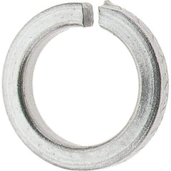 Value Collection - #6, 0.03" Thick High Collar Split Lock Washer - 18-8 Steel, Uncoated, 0.141" Min ID, 0.148" Max ID, 0.216" Max OD - USA Tool & Supply