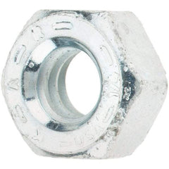 Value Collection - 1/4-20 UNC Steel Right Hand Hex Nut - 7/16" Across Flats, 7/32" High, Zinc Yellow Dichromate Finish - USA Tool & Supply