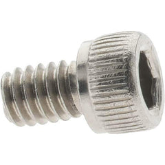 Value Collection - #8-32 UNC Hex Socket Drive, Socket Cap Screw - Grade 18-8 Stainless Steel, 1/4" Length Under Head - USA Tool & Supply