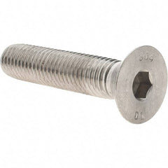 Value Collection - 5/8-11 UNC Hex Socket Drive, 82° Flat Screw - Grade 18-8 Stainless Steel, 3" OAL - USA Tool & Supply