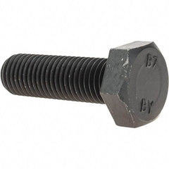 Value Collection - 3/4-10 Thread, 2-1/2" Length Under Head, Hex Head Bolt - Grade B7 Alloy Steel, Uncoated - USA Tool & Supply