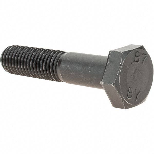 Value Collection - 5/8-11 Thread, 3" Length Under Head, Hex Head Bolt - Grade B7 Alloy Steel, Uncoated - USA Tool & Supply