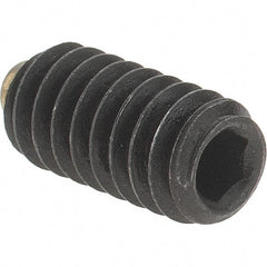 Value Collection - 1/4-20 UNC, 1/2" Length of Thread, Soft Tip Point Set Screw - Grade 8 Alloy Steel - USA Tool & Supply