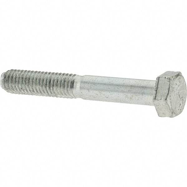 Value Collection - M5x0.80mm Metric Coarse, 35mm Long Hex Head Cap Screw - Partially Threaded, Grade 10.9 Steel, Zinc-Plated Finish, 8mm Hex - USA Tool & Supply