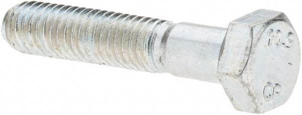 Value Collection - M5x0.80mm Metric Coarse, 25mm Long Hex Head Cap Screw - Fully Threaded, Grade 10.9 Steel, Zinc-Plated Finish, 8mm Hex - USA Tool & Supply