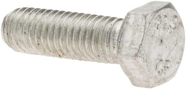 Value Collection - M5x0.80mm Metric Coarse, 16mm Long Hex Head Cap Screw - Fully Threaded, Grade 10.9 Steel, Zinc-Plated Finish, 8mm Hex - USA Tool & Supply