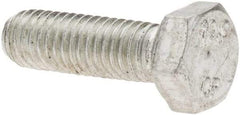 Value Collection - M5x0.80mm Metric Coarse, 16mm Long Hex Head Cap Screw - Fully Threaded, Grade 10.9 Steel, Zinc-Plated Finish, 8mm Hex - USA Tool & Supply
