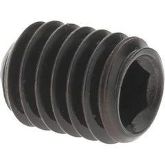 Value Collection - M6x1.00 Metric Coarse, 8mm OAL, Cup Point Set Screw - Grade 14.9 (45H) Alloy Steel, 3mm Key - USA Tool & Supply