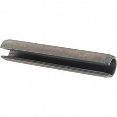 Value Collection - 8mm Diam x 45mm Long Slotted Spring Pin - Steel, Plain Finish - USA Tool & Supply