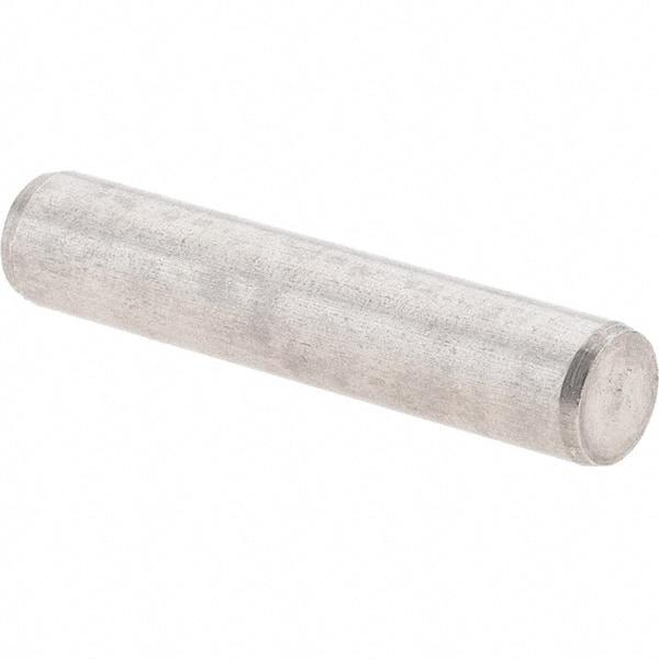 Value Collection - 4mm Diam x 20mm Pin Length 416 Stainless Steel Precision Dowel Pin - C 52-62 Hardness, 1 Beveled & 1 Rounded End - USA Tool & Supply