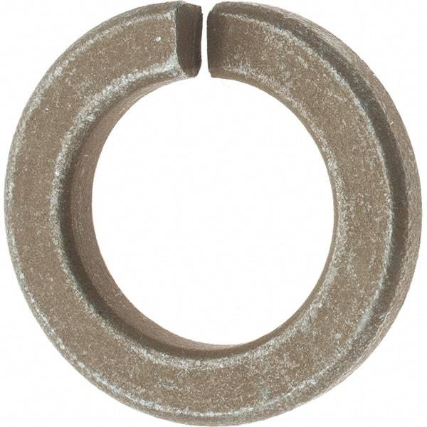 Value Collection - 1", 1/4" Thick Split Lock Washer - AISI 4037 Alloy Steel, Zinc Yellow Dichromate Finish, 1.003" Min ID, 1.024" Max ID, 1.656" Max OD - USA Tool & Supply
