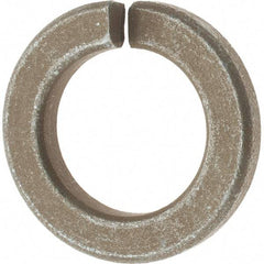 Value Collection - 1", 1/4" Thick Split Lock Washer - AISI 4037 Alloy Steel, Zinc Yellow Dichromate Finish, 1.003" Min ID, 1.024" Max ID, 1.656" Max OD - USA Tool & Supply