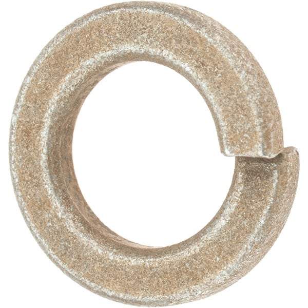 Value Collection - 5/8", 0.156" Thick Split Lock Washer - AISI 4037 Alloy Steel, Zinc Yellow Dichromate Finish, 0.628" Min ID, 0.641" Max ID, 1.073" Max OD - USA Tool & Supply