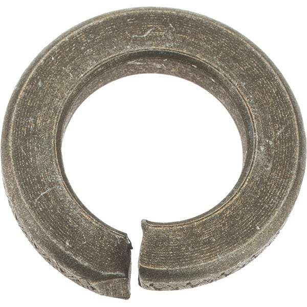 Value Collection - 9/16", 0.141" Thick Split Lock Washer - AISI 4037 Alloy Steel, Zinc Yellow Dichromate Finish, 0.564" Min ID, 0.574" Max ID, 0.965" Max OD - USA Tool & Supply