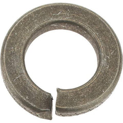 Value Collection - 9/16", 0.141" Thick Split Lock Washer - AISI 4037 Alloy Steel, Zinc Yellow Dichromate Finish, 0.564" Min ID, 0.574" Max ID, 0.965" Max OD - USA Tool & Supply