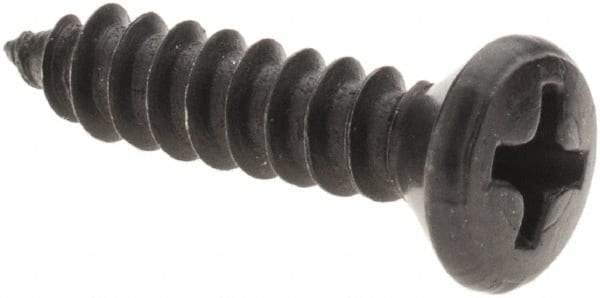 Value Collection - #8 Oval Head Phillips Sheet Metal Screw - Steel, 3/4" OAL, AISI 1016, ANSI/ASME B18.6.4, ASME B18.6.3 & SAE J933, Grade 1016-1024 - USA Tool & Supply