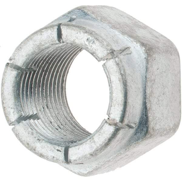 Value Collection - 3/4-16 UNJF Grade 2 Hex Lock Nut with Expanding Flex Top - Cadmium-Plated Finish, Meets Military Specifications - USA Tool & Supply