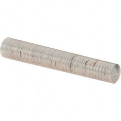 Value Collection - Size 4, 0.2188" Small End Diam, 0.25" Large End Diam, Uncoated Steel Taper Pin - Grade C-12L14, 1-1/2" OAL, 1-1/2 Pin Length - USA Tool & Supply