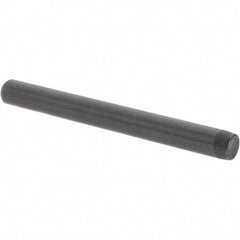 Value Collection - 1/4" Diam x 2-1/2" Pin Length Grade 8 Alloy Steel Standard Dowel Pin - Bright Finish, C 47-58 & C 60 (Surface) Hardness, 14,720 Lb (Double Shear), 7,360 Lb (Single Shear) Breaking Strength, 1 Beveled & 1 Rounded End - USA Tool & Supply