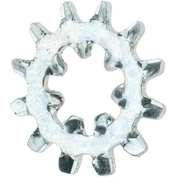 Value Collection - #10 Screw, Steel Internal Tooth Lock Washer - Zinc-Plated, Grade 2 - USA Tool & Supply