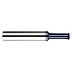 0.1350″ Cutter Diameter × 0.5000″ (1/2″) Reach Carbide Single Form #10 Thread Milling Cutter, 4 Flutes, AlTiN Coated - USA Tool & Supply