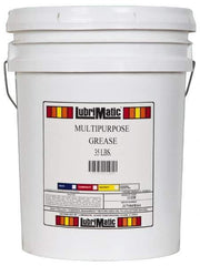 LubriMatic - 35 Lb Drum Lithium General Purpose Grease - Black, 350°F Max Temp, NLGIG 1-1/2, - USA Tool & Supply