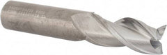 Kennametal - 3/4", 1-1/2" LOC, 3/4" Shank Diam, 4" OAL, 3 Flute, Solid Carbide Square End Mill - Single End, Uncoated, Spiral Flute, 37° Helix, Centercutting, Right Hand Cut, Right Hand Flute, Series AADE - USA Tool & Supply