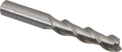 Kennametal - 1/2", 2" LOC, 1/2" Shank Diam, 4" OAL, 2 Flute, Solid Carbide Square End Mill - Single End, Uncoated, Spiral Flute, 45° Helix, Centercutting, Right Hand Cut, Right Hand Flute, Series AADF - USA Tool & Supply
