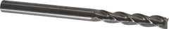 Kennametal - 1/4", 1-1/4" LOC, 1/4" Shank Diam, 3-1/4" OAL, 3 Flute, Solid Carbide Square End Mill - Single End, Uncoated, Spiral Flute, 37° Helix, Centercutting, Right Hand Cut, Right Hand Flute, Series AADE - USA Tool & Supply
